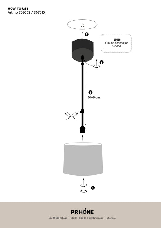 Anibe Lifestyle - Bacup - Takkopp Vit 60cm
