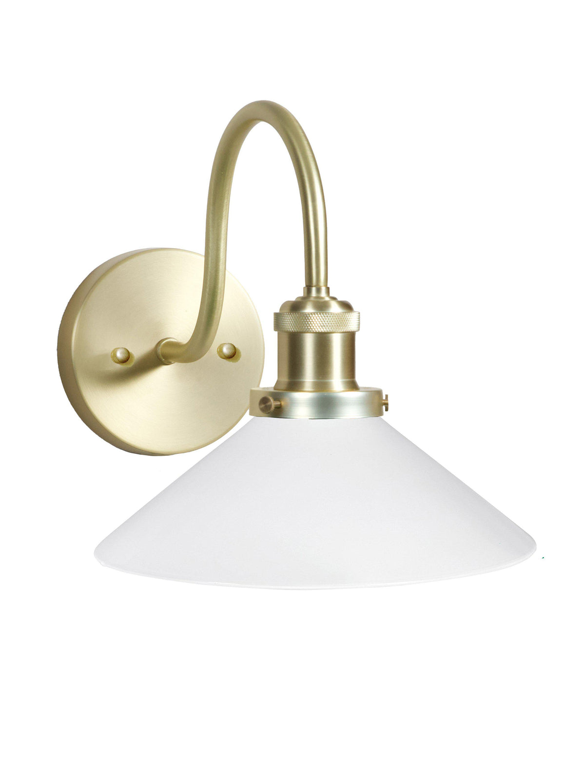 Anibe Lifestyle - August Vägglampa Mässing Opal IP23 25cm