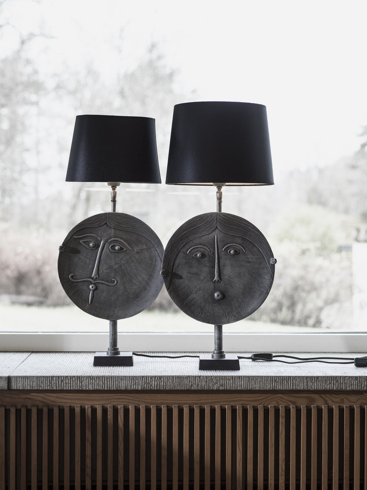 Anibe Lifestyle - Mrs Round Lampfot Grå 55cm