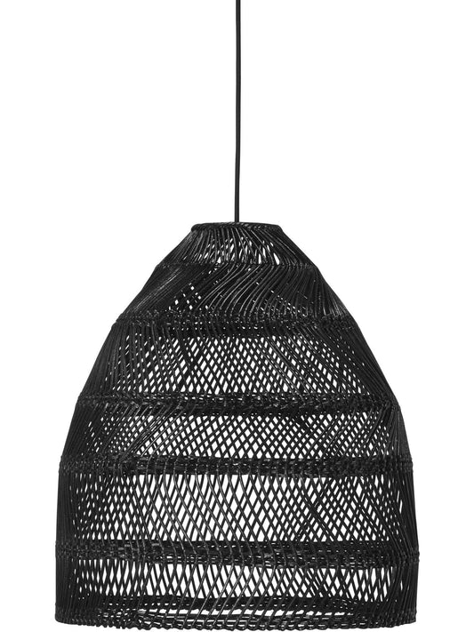 Anibe Lifestyle - Maja - Taklampa Svart Tvinnad Naturrotting IP44 45cm