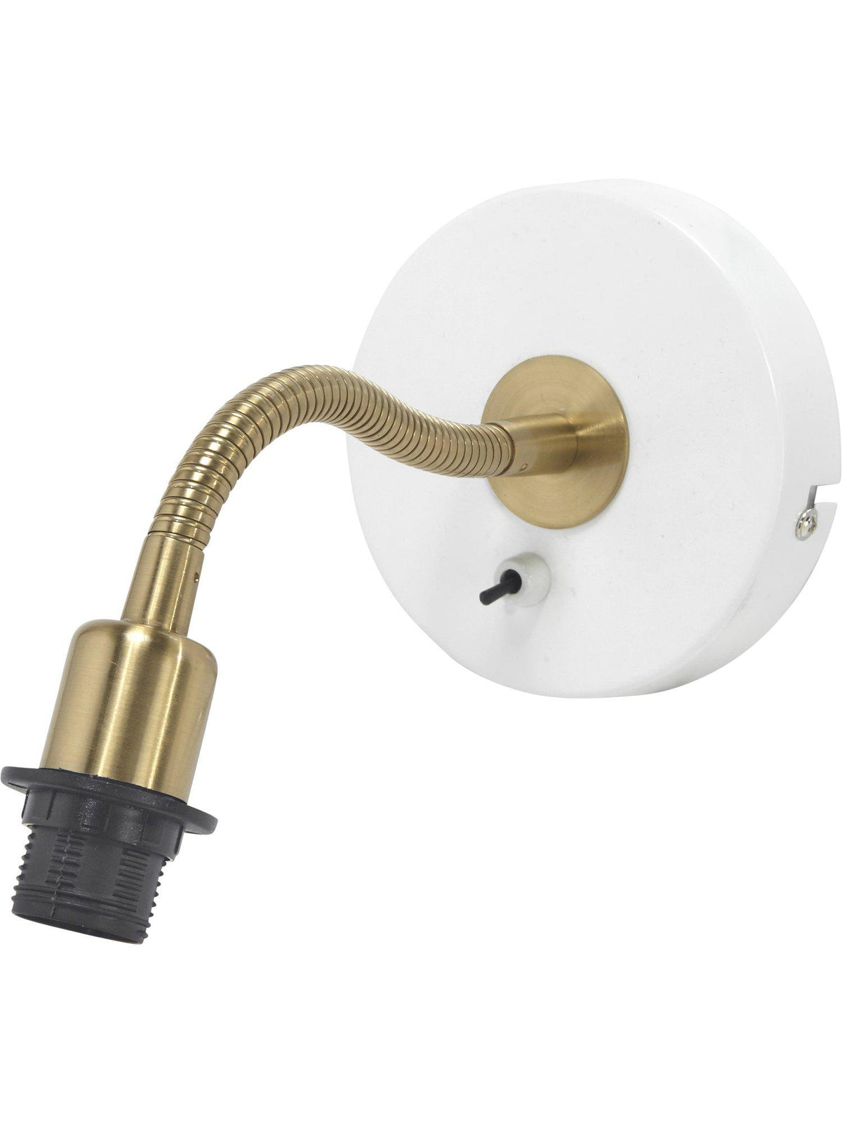 Anibe Lifestyle - Cia Vägglampa Vit Mässing E14 27cm