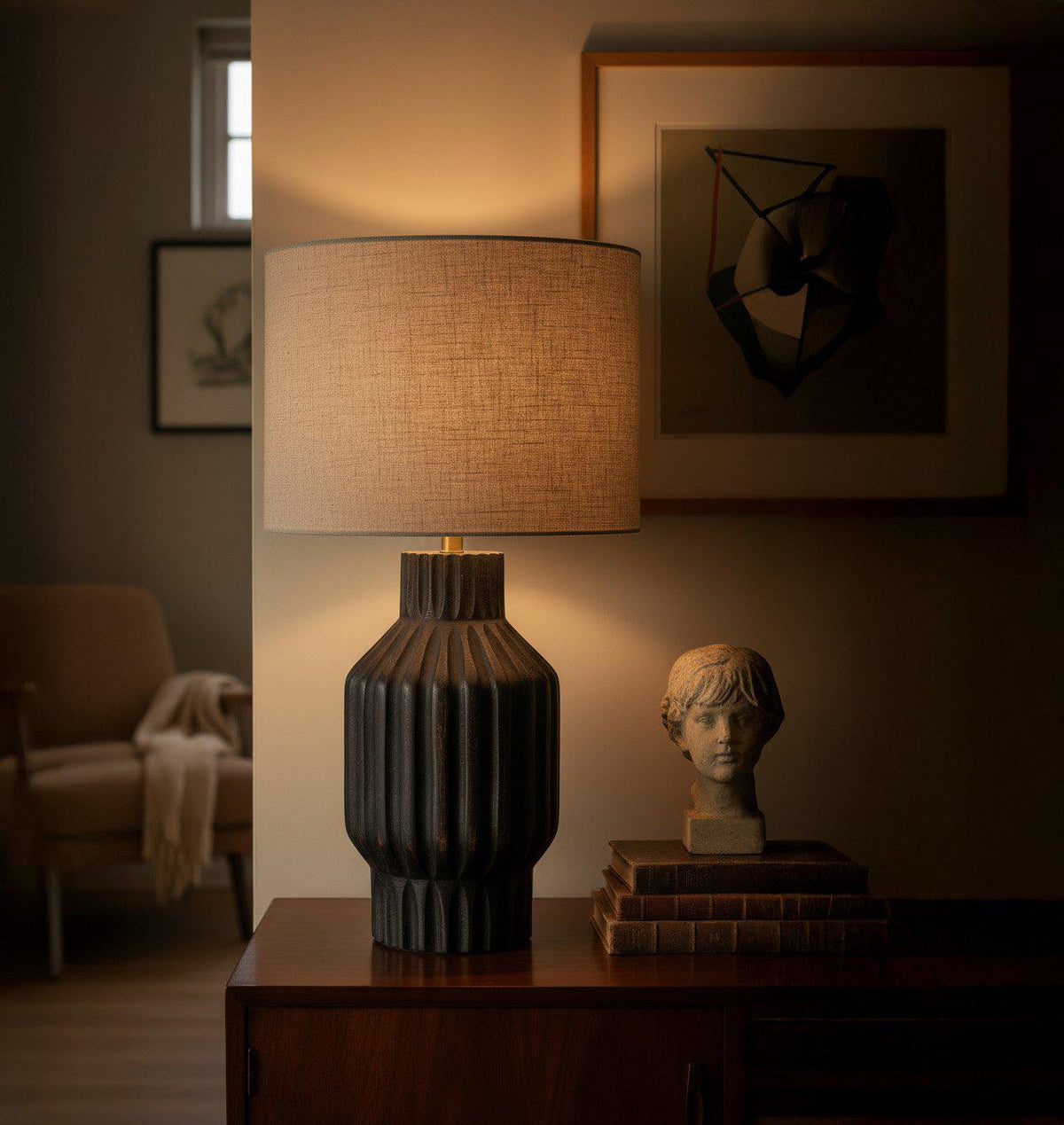 Anibe Lifestyle - Turi Bordslampa Blackbrown 64cm