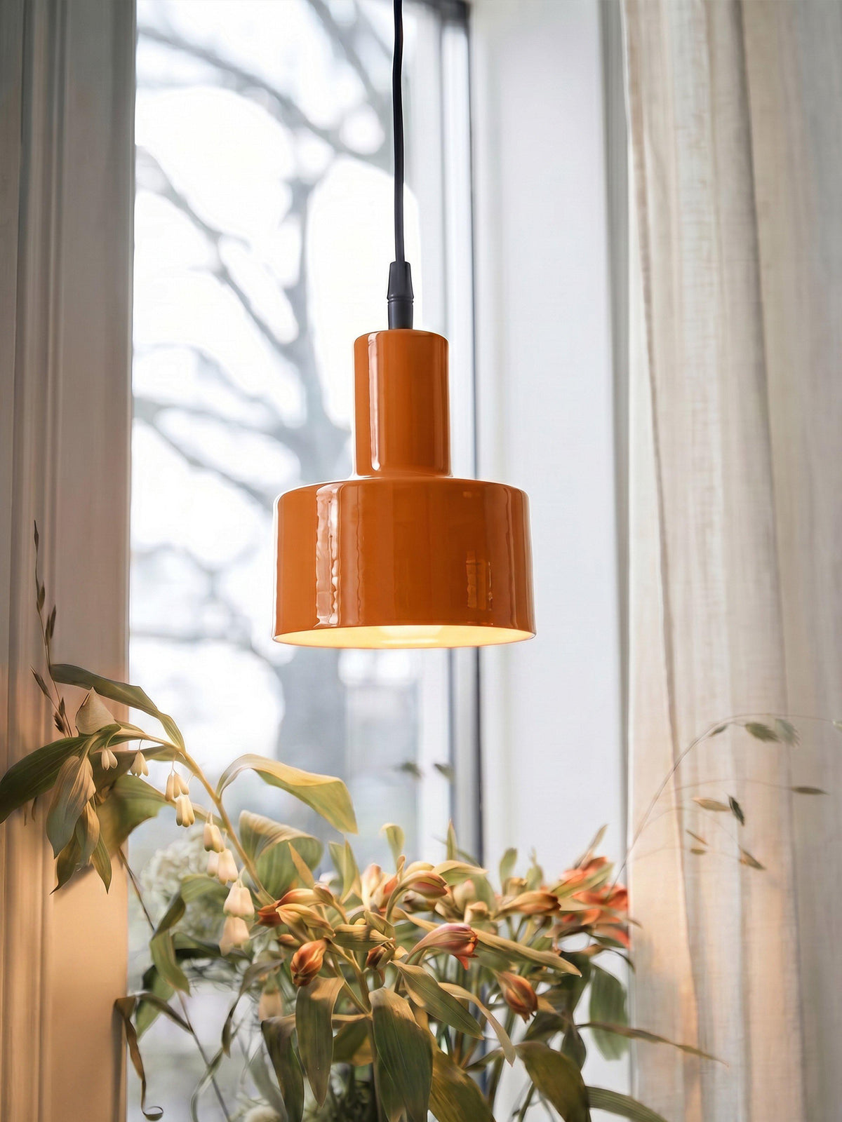 Anibe Lifestyle - Solo Fönsterlampa Blank Orange IP20 13cm