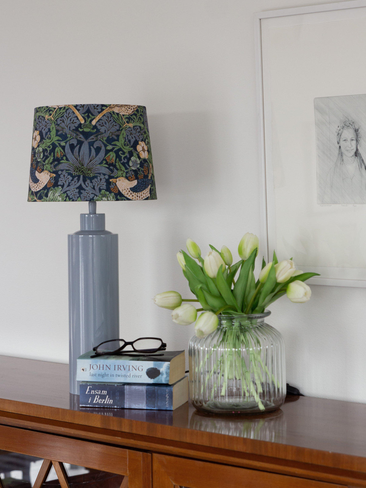 Anibe Lifestyle - Solo Bordslampa Blank Denim Blå IP20 57cm