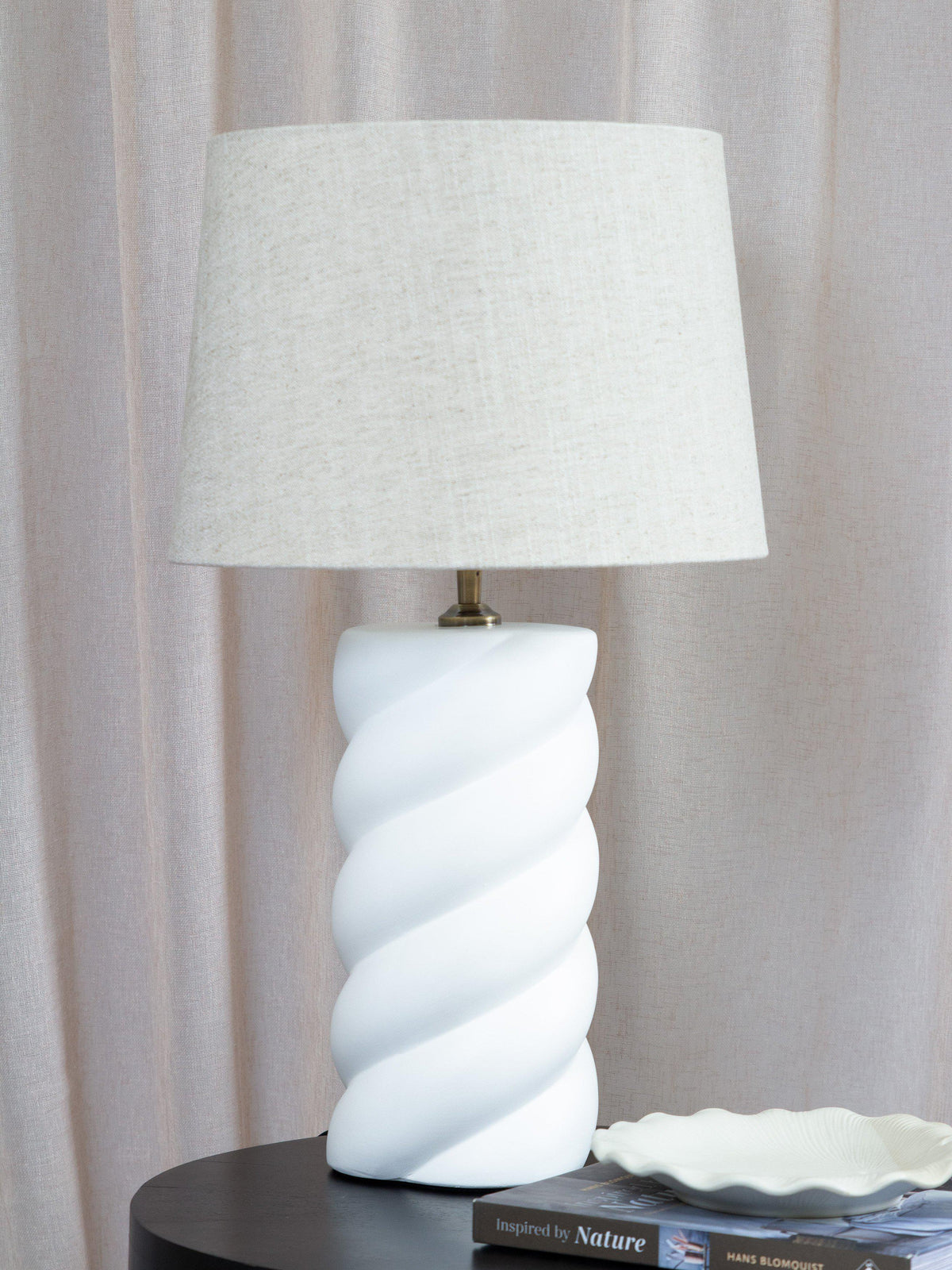 Anibe Lifestyle - Spin Bordslampa Keramik Brun Sofia Florenzo IP20 65cm