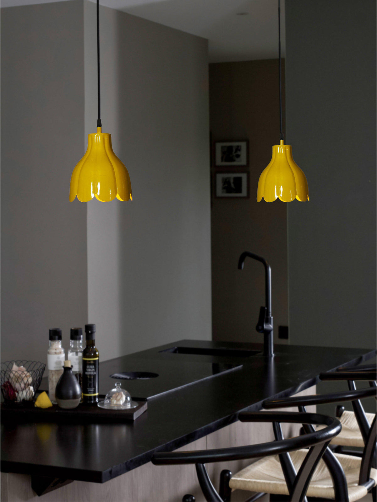 Anibe Lifestyle - Tulippa Tak/Fönsterlampa Gul IP20 17cm