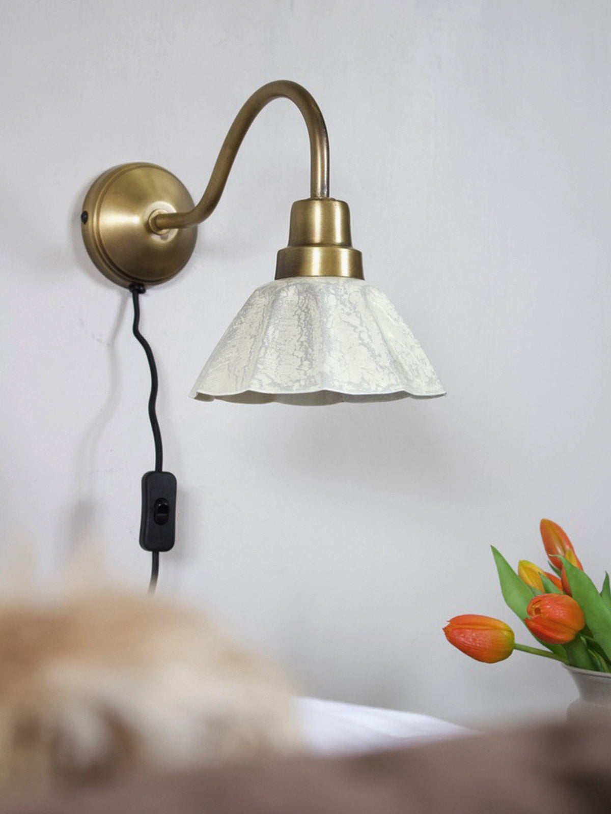 Anibe Lifestyle - Ester Vägglampa Offwhite IP20 34cm