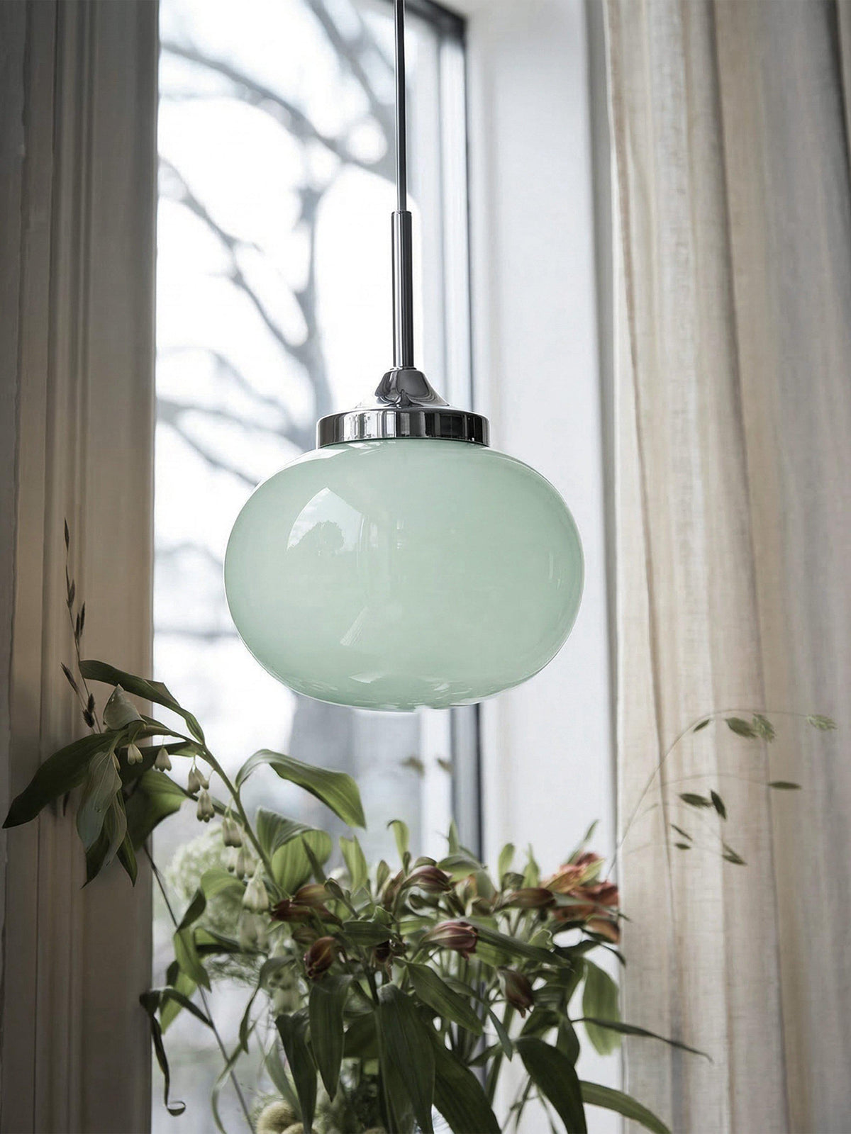Anibe Lifestyle - Elsy Fönsterlampa Salvia/Krom IP20 18cm