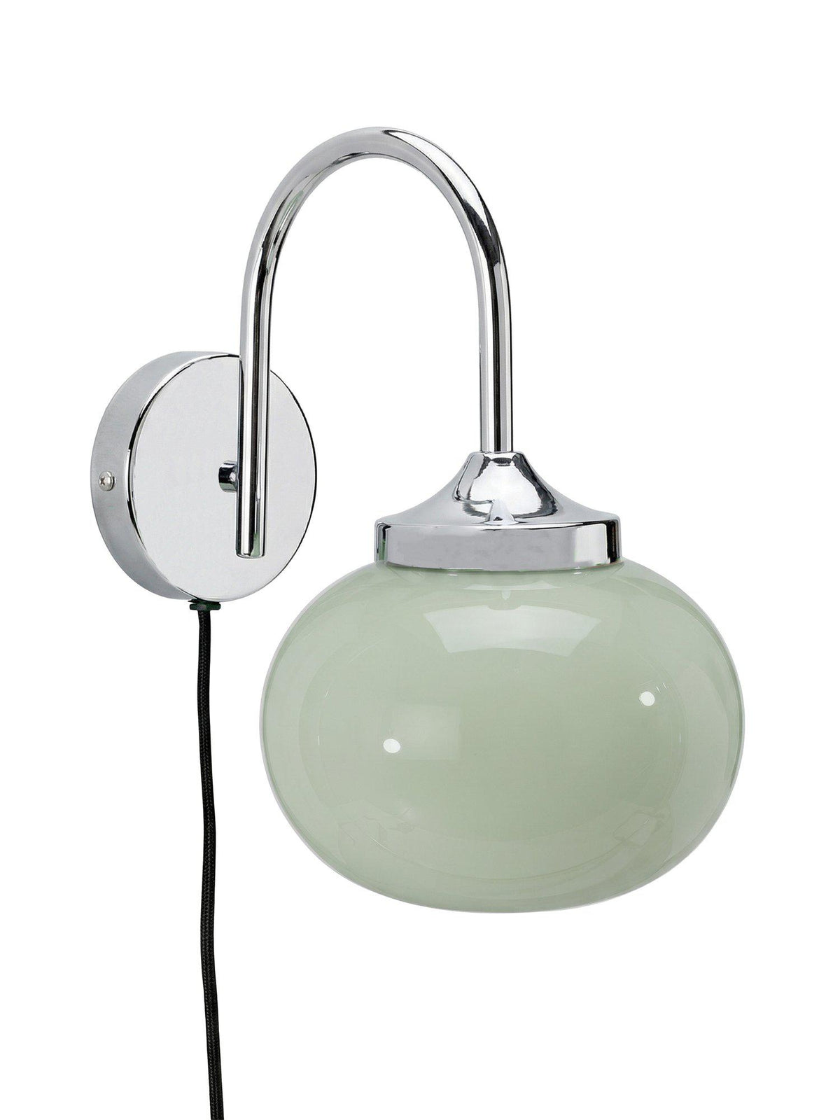 Anibe Lifestyle - Elsy Vägglampa Salviagrön/Krom IP20 26cm