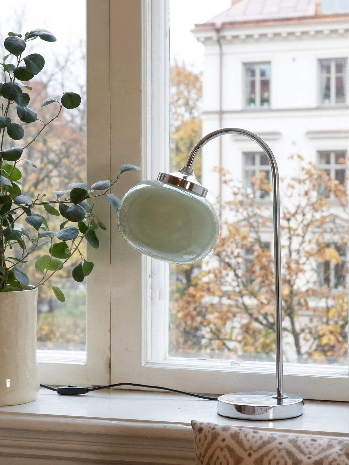Anibe Lifestyle - Elsy Bordslampa Salviagrön Krom IP20 51cm