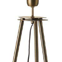 Anibe Lifestyle - Base Golvlampa Tripod Antikmässing Vit IP20 123cm