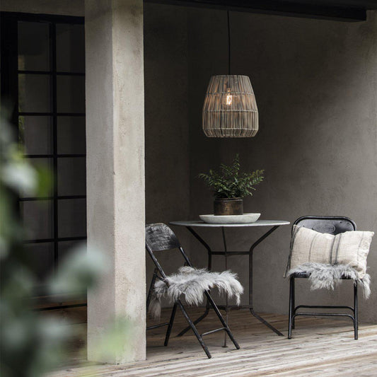 Anibe Lifestyle - Saigon - Takskärm Natur/Grå 38cm