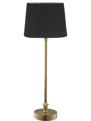 Anibe Lifestyle - Liam Bordslampa Sofia Franza svart mässing fot 59cm