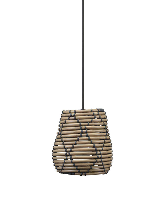 Anibe Lifestyle - Lollo - Taklampa Konstrotting Natur/Svart IP44 18cm
