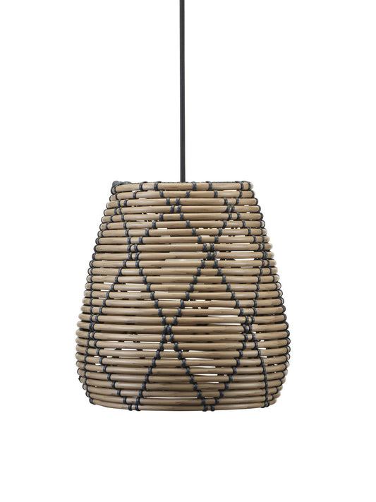 Anibe Lifestyle - Lollo - Taklampa Natur/Svart Konstrotting IP44 28cm