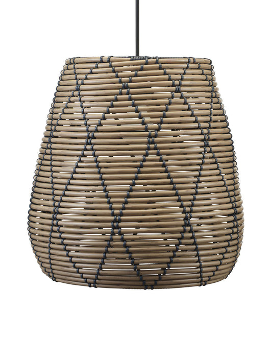 Anibe Lifestyle - Lollo - Taklampa Konstrotting Natur/Svart IP44 38cm