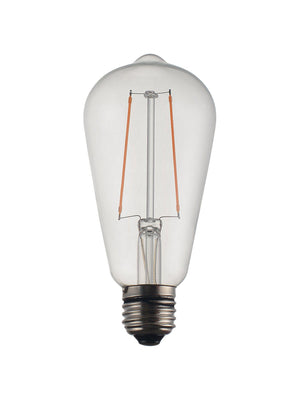 Anibe Lifestyle - Vintage LED Filament Edison Clear 58mm E27 2 W