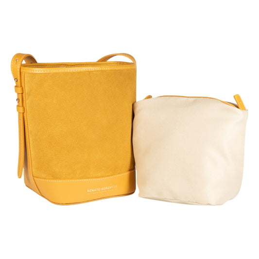 Anibe Lifestyle - BRENDA – Bucket bag för dam i äkta italienskt läder