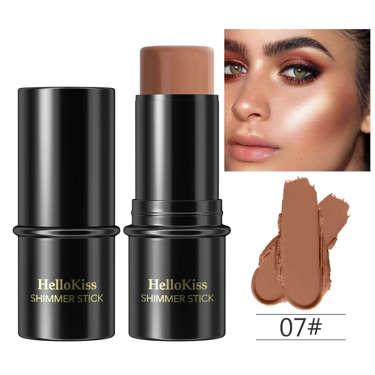 Highlighting&Bronzer Stick Face Brightening Blusher Rouge Concealer Pen Long Lasting Corrector Nose Shadow Contouring Cosmetics-5