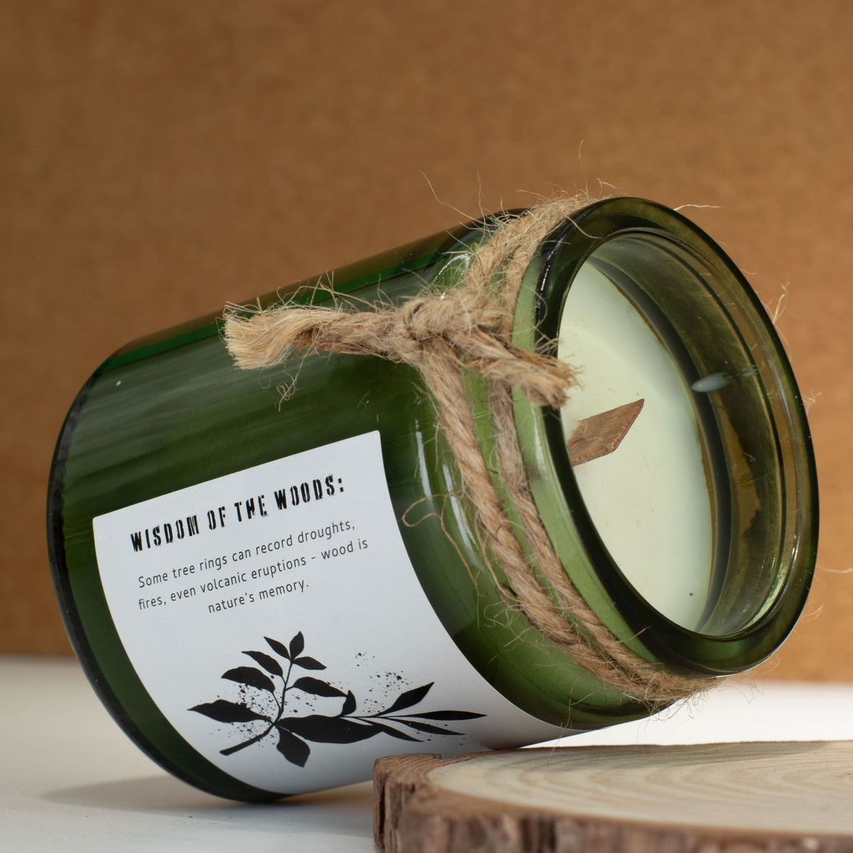 Anibe Lifestyle - Greenman Woodwick Sojavaxljus - Sage & Mintwood