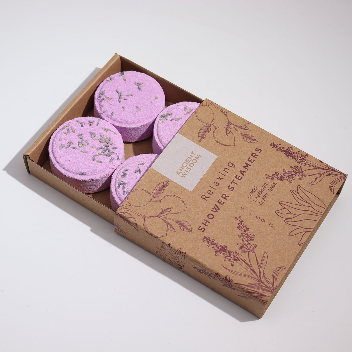 Anibe Lifestyle - 4-pack Zen Duschångare - Therapy Wellness Quartet - Relaxing (Purple)