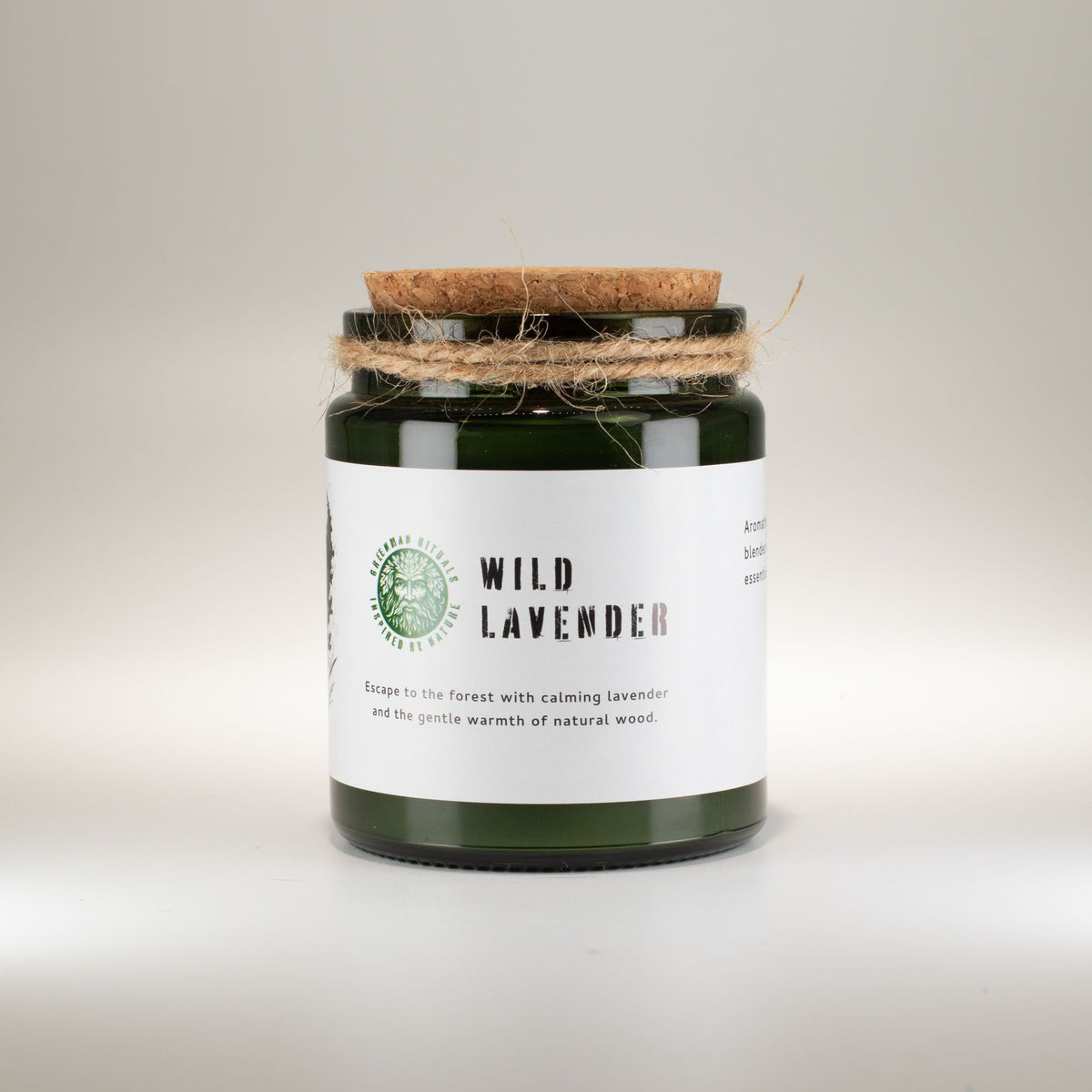 Anibe Lifestyle - Greenman Woodwick Sojavaxljus - Wild Lavender