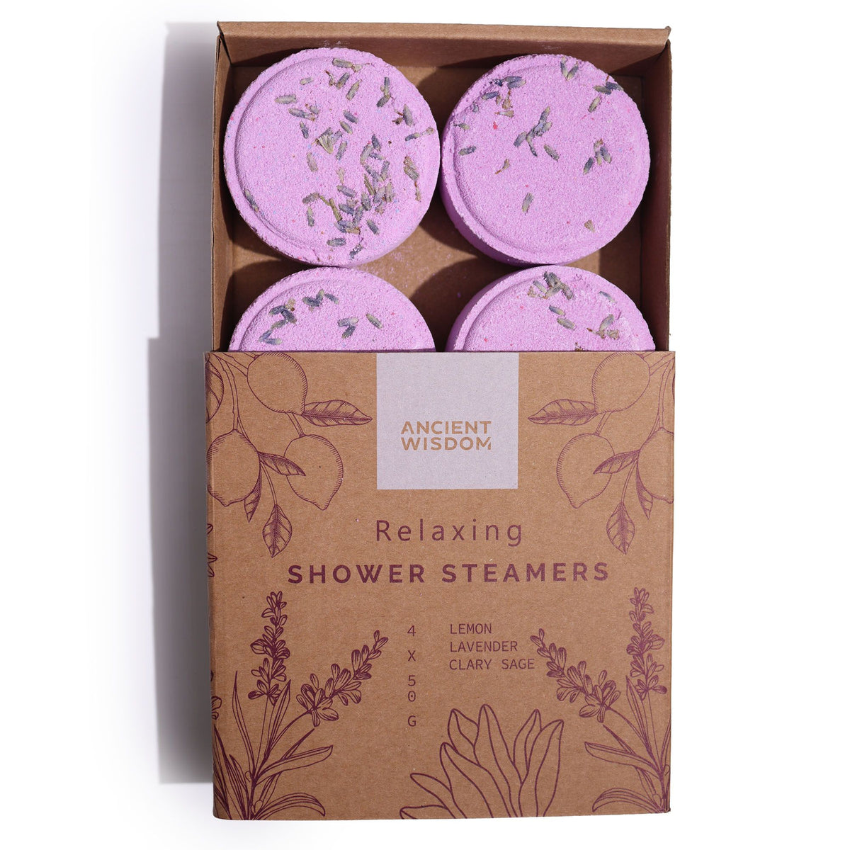Anibe Lifestyle - 4-pack Zen Duschångare - Therapy Wellness Quartet - Relaxing (Purple)