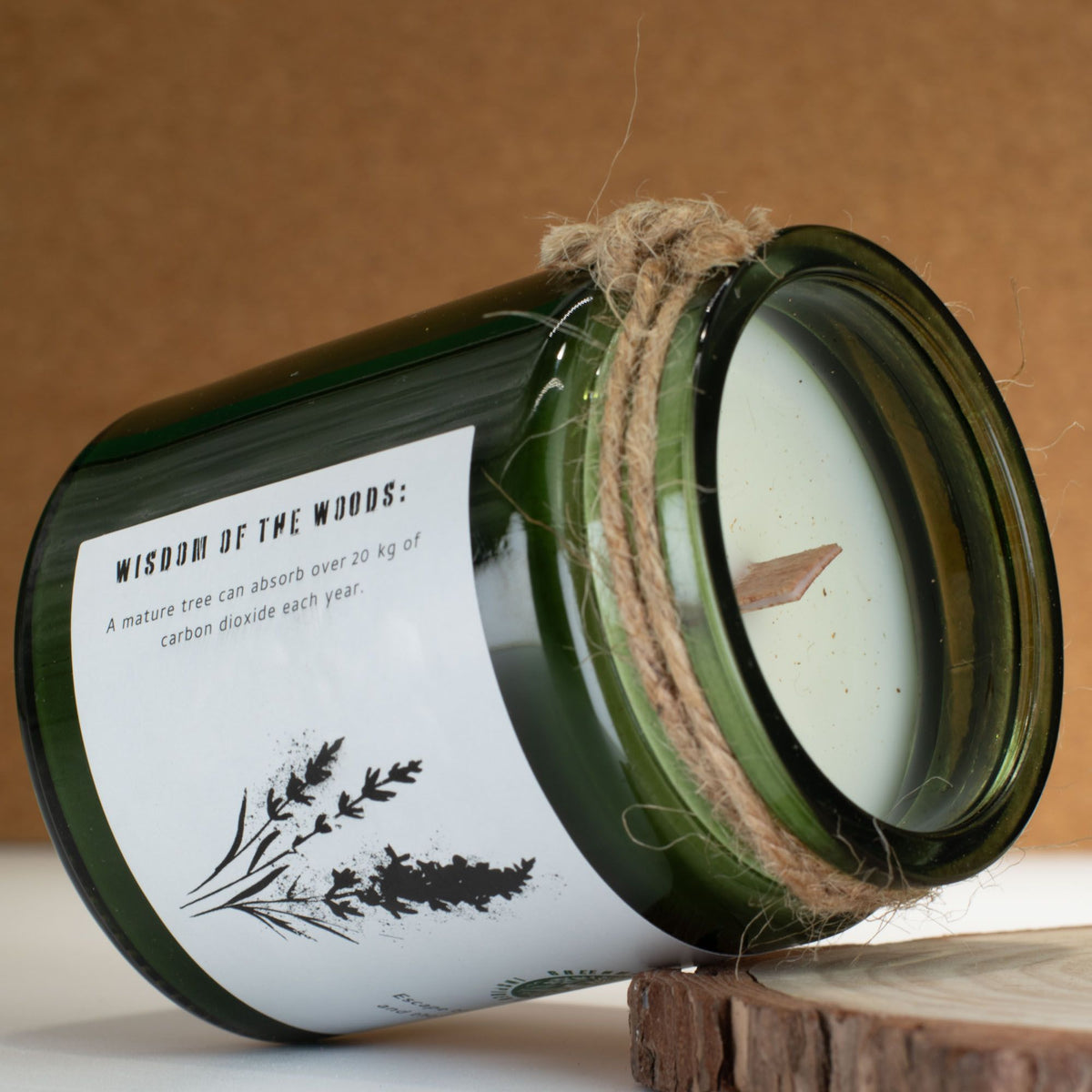 Anibe Lifestyle - Greenman Woodwick Sojavaxljus - Wild Lavender