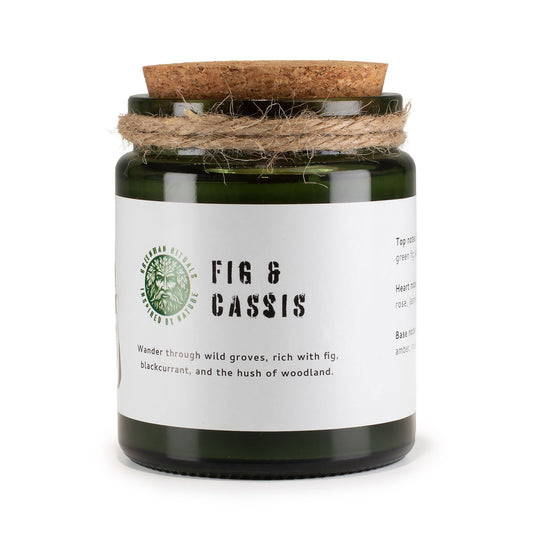Anibe Lifestyle - Greenman Woodwick Sojavaxljus - Crushed Fig & Cassis