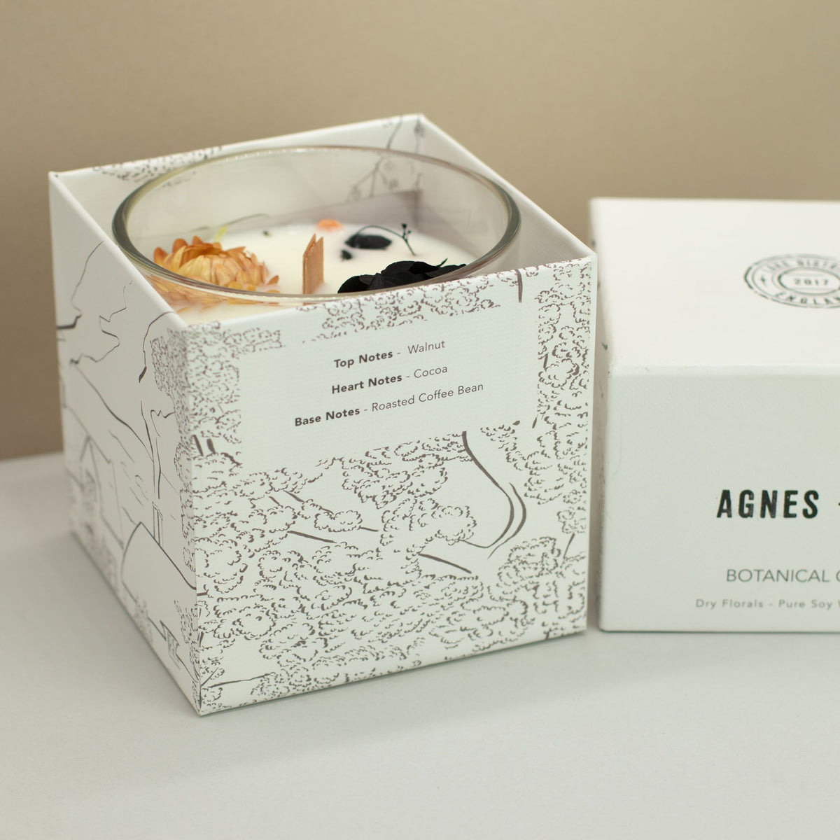 Anibe Lifestyle - Agnes + Cat Botaniska Sojavaxljus - Lakeland Mocha