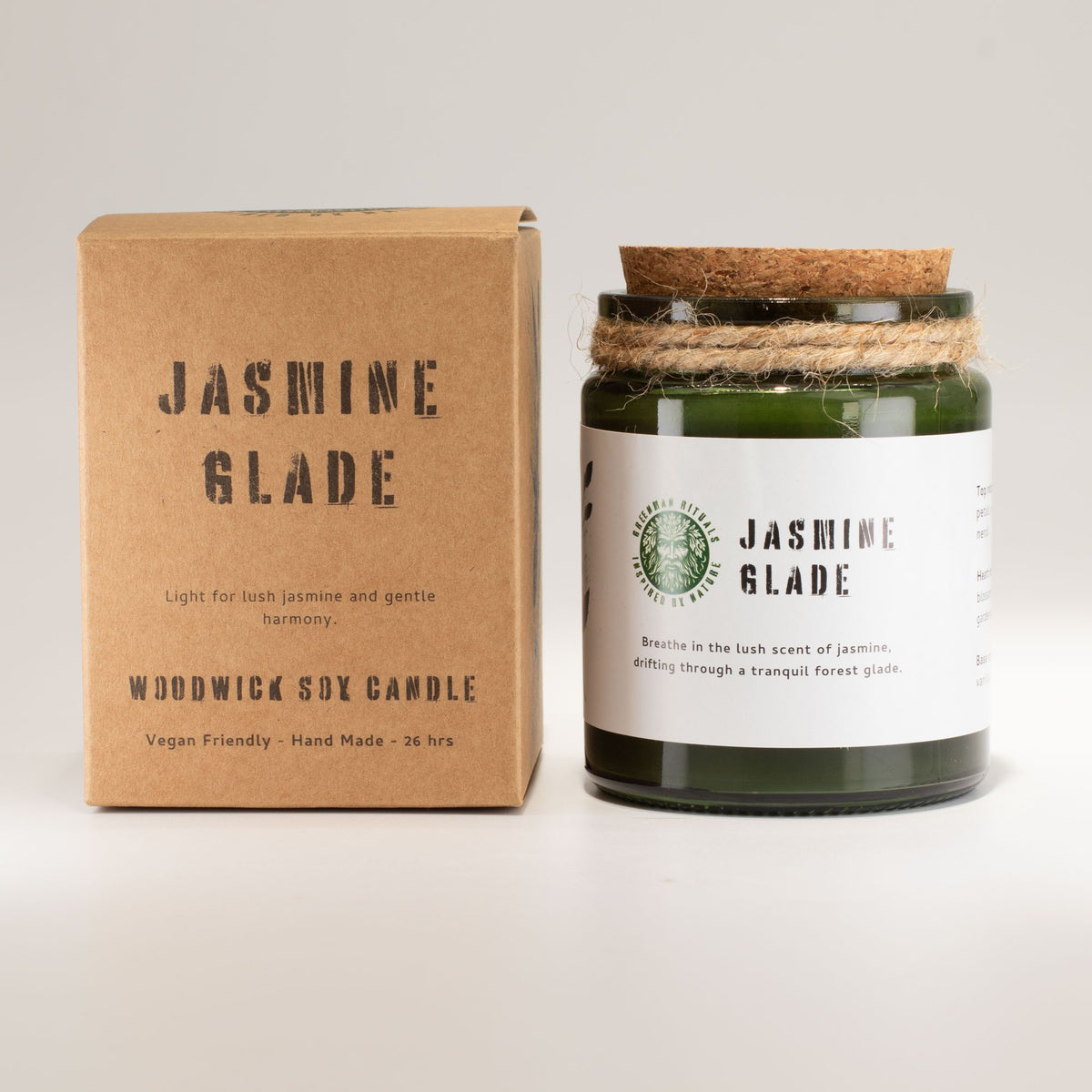 Anibe Lifestyle - Greenman Woodwick Sojavaxljus - Jasmine Glade