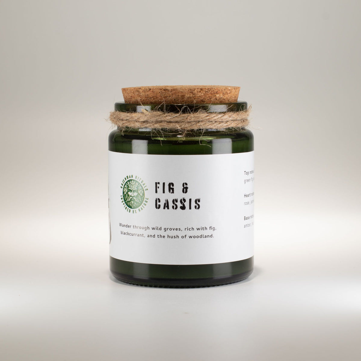 Anibe Lifestyle - Greenman Woodwick Sojavaxljus - Crushed Fig & Cassis