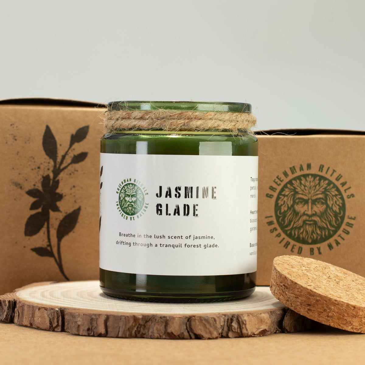 Anibe Lifestyle - Greenman Woodwick Sojavaxljus - Jasmine Glade
