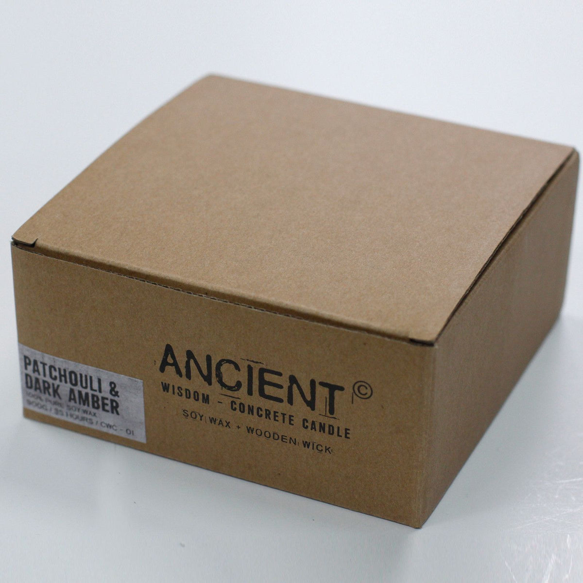 Anibe Lifestyle - Stort doftljus i betong – Patchouli & Dark Amber
