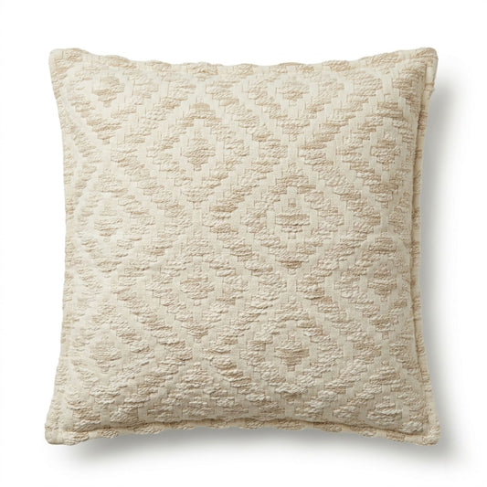 Anibe Lifestyle - Klassiskt kuddfodral – Neutral Geo Creme