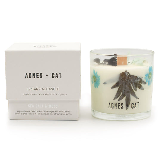 Anibe Lifestyle - Agnes + Cat Botaniska Sojavaxljus - Seasalt & Moss