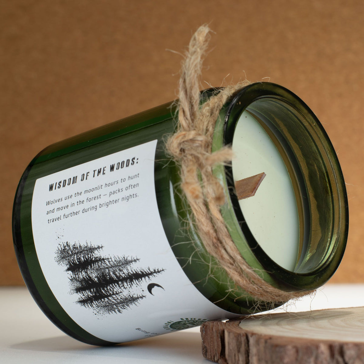 Anibe Lifestyle - Greenman Woodwick Sojavaxljus - Wolf's Moon