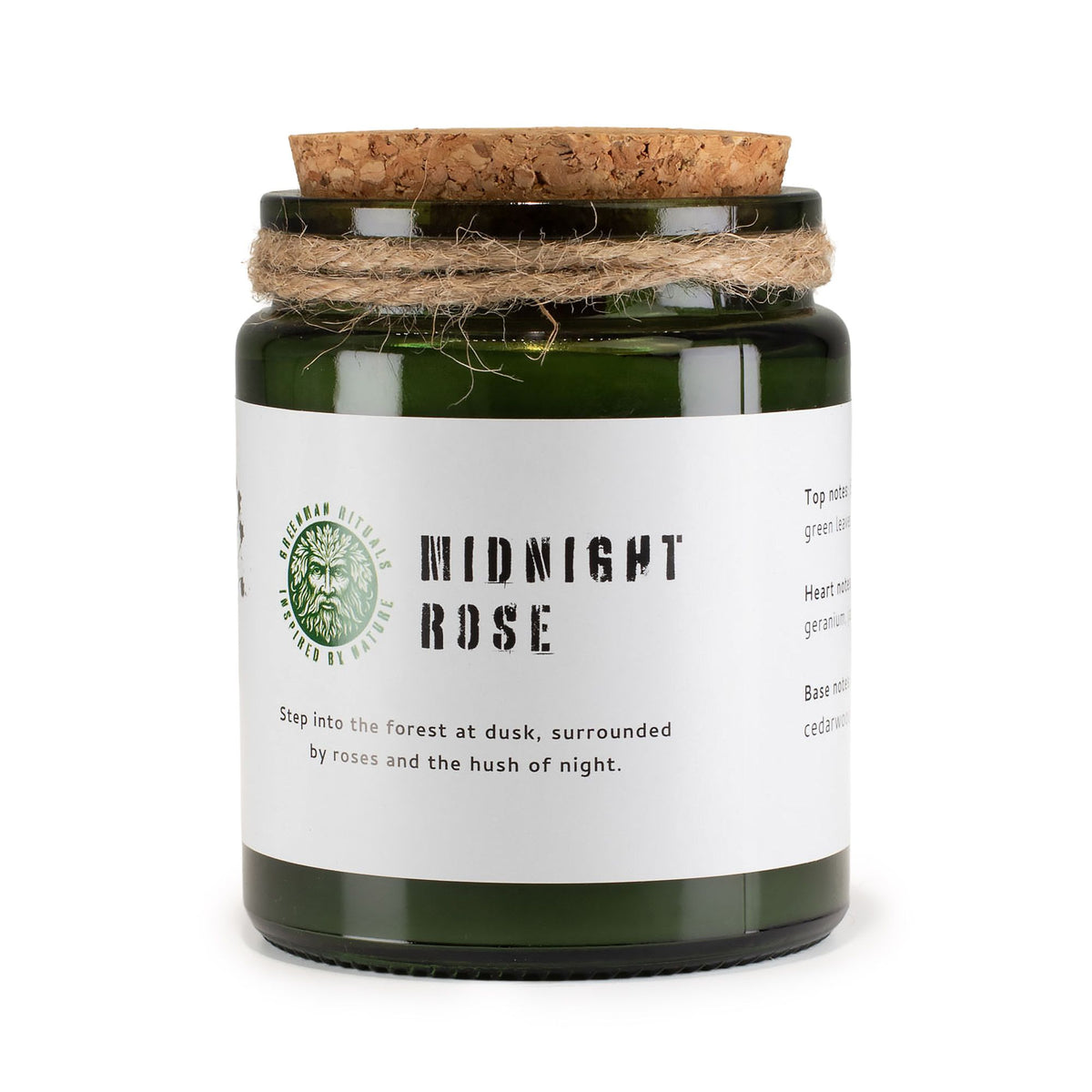 Anibe Lifestyle - Greenman Woodwick Sojavaxljus - Midnight Rose