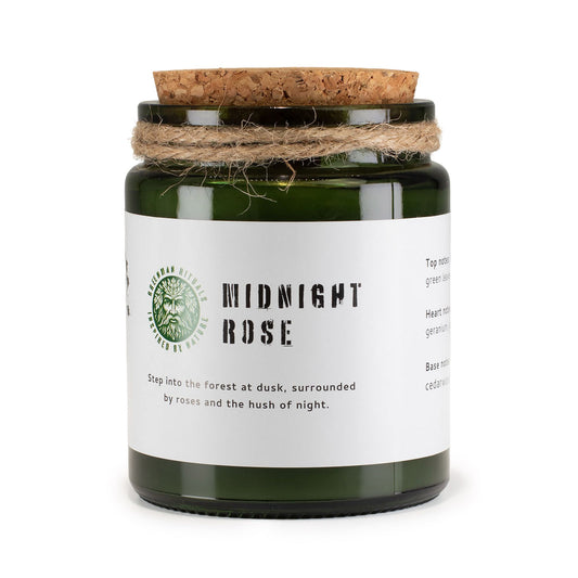 Anibe Lifestyle - Greenman Woodwick Sojavaxljus - Midnight Rose