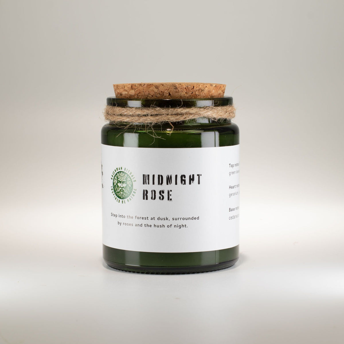 Anibe Lifestyle - Greenman Woodwick Sojavaxljus - Midnight Rose