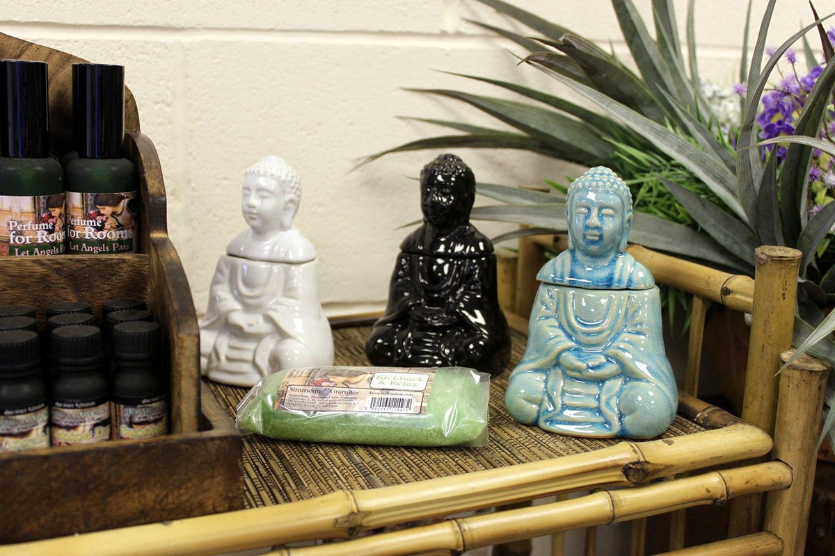 Anibe Lifestyle - Doftlampa - Sittande Buddha Vit