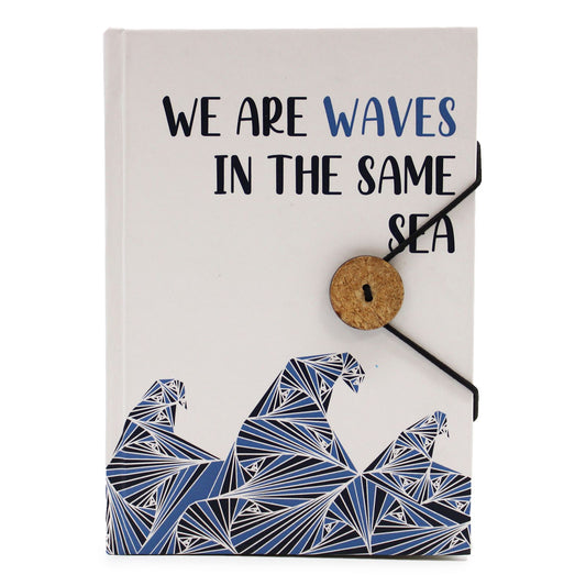 Anibe Lifestyle - Liten anteckningsbok med rem - Waves in the same sea