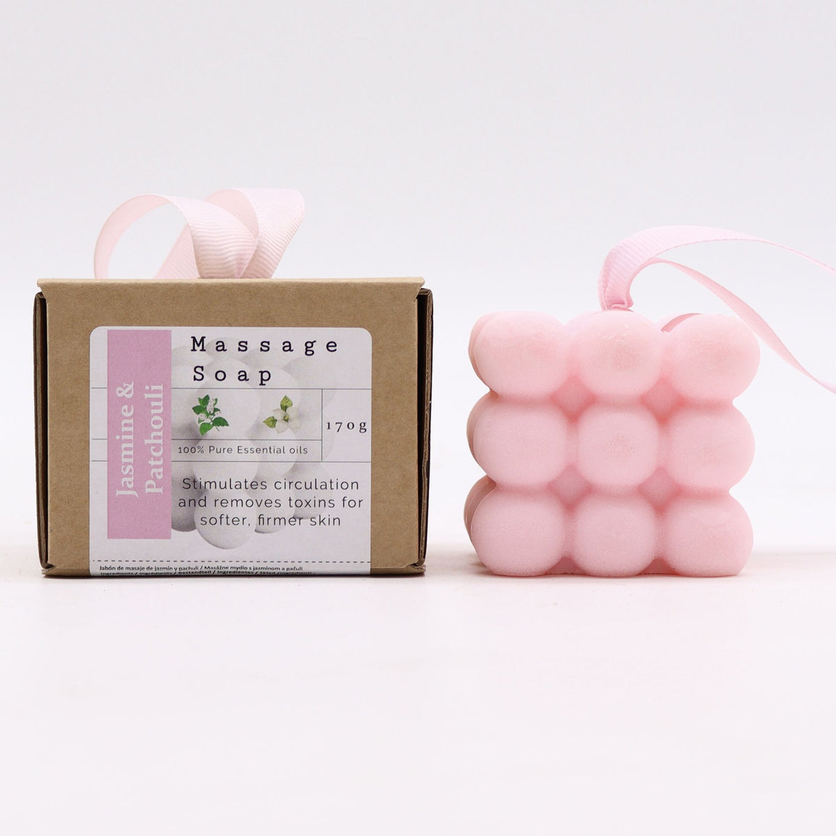Anibe Lifestyle - Massagetvål i presentförpackning - Jasmin & Patchouli