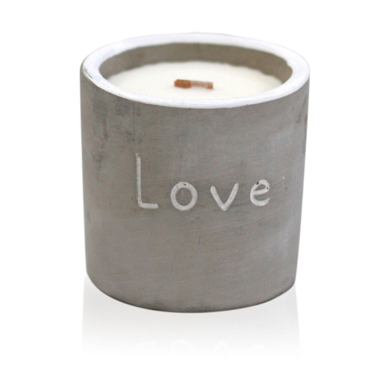 Anibe Lifestyle - Doftljus i betong – Love – Purple Fig & Cassis