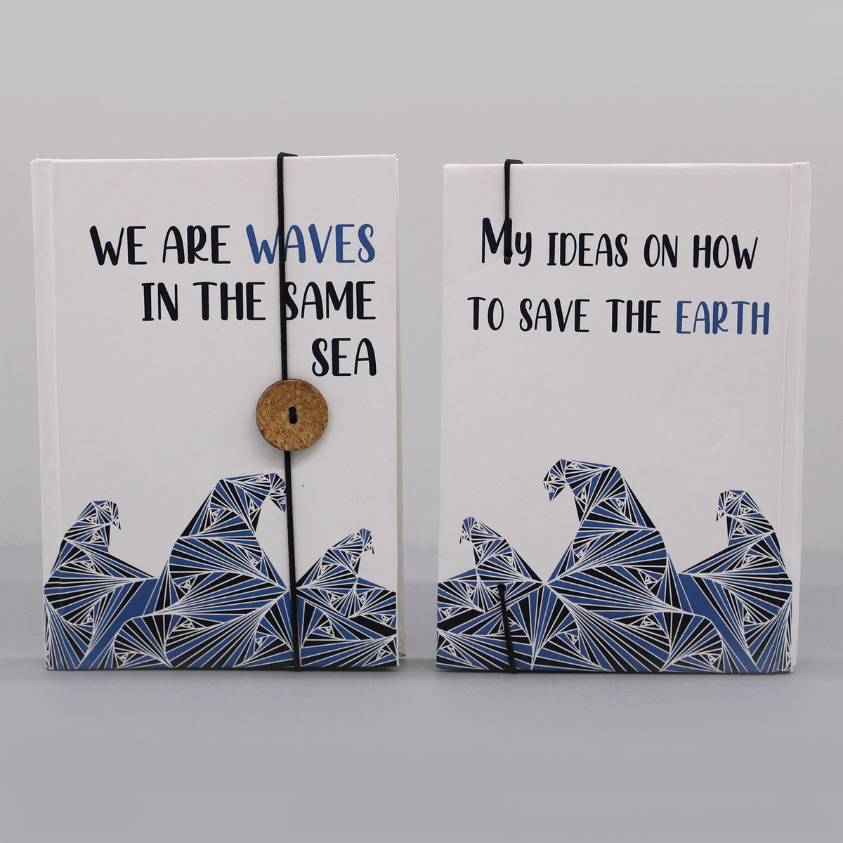 Anibe Lifestyle - Liten anteckningsbok med rem - Waves in the same sea