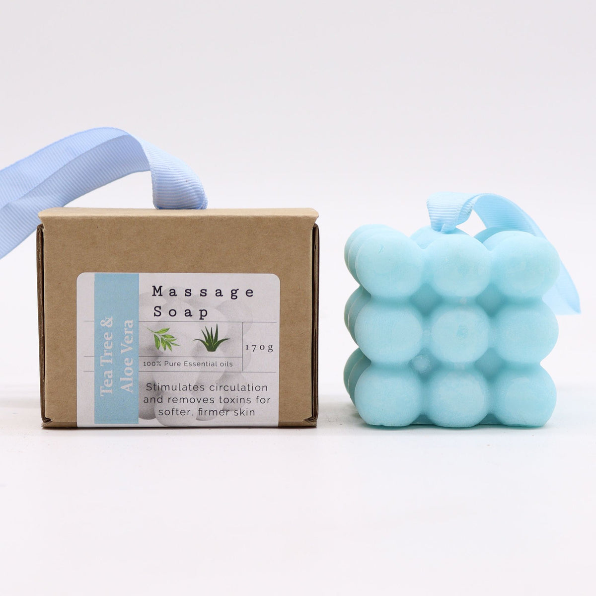 Anibe Lifestyle - Massagetvål i presentförpackning - Tea Tree & Aloe Vera