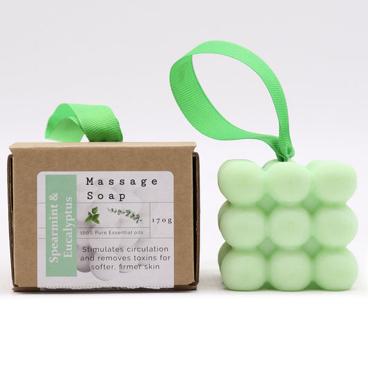 Anibe Lifestyle - Massagetvål i presentförpackning - Grönmynta & Eukalyptus