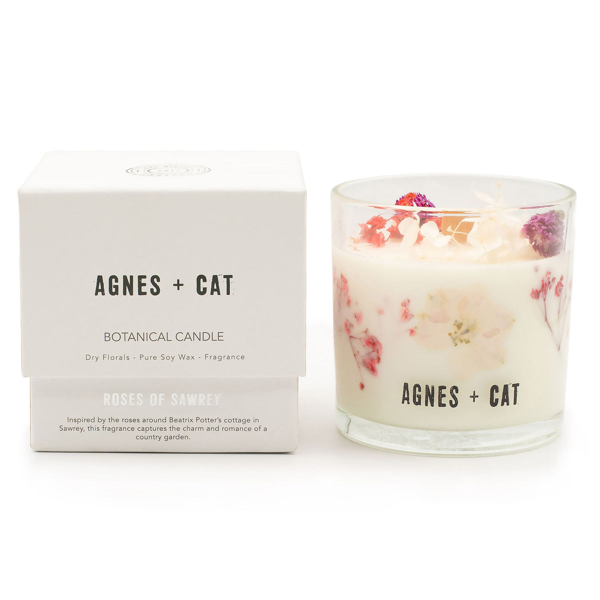 Anibe Lifestyle - Agnes + Cat Botaniska Sojavaxljus - Roses of Sawrey