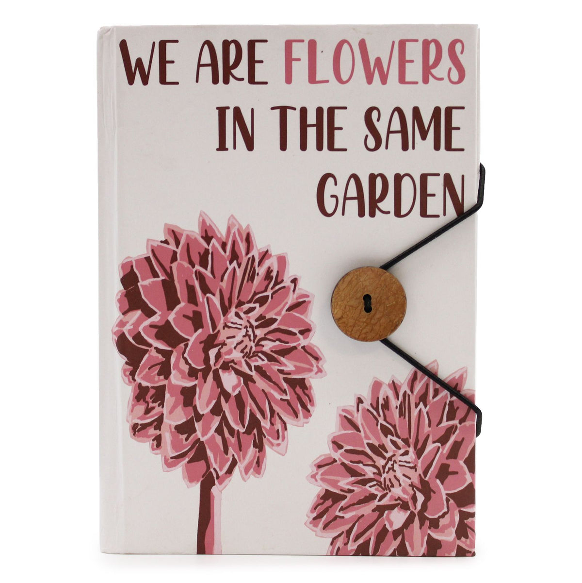 Anibe Lifestyle - Liten anteckningsbok med rem - Flowers in the same garden