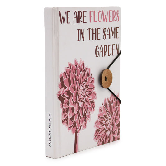Anibe Lifestyle - Liten anteckningsbok med rem - Flowers in the same garden